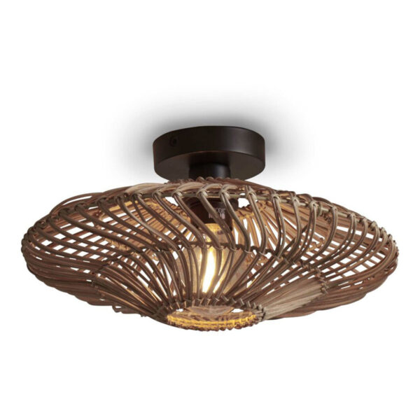 Rotan metalen naturel bohemian plafonnière GOOD&MOJO Zanzibar