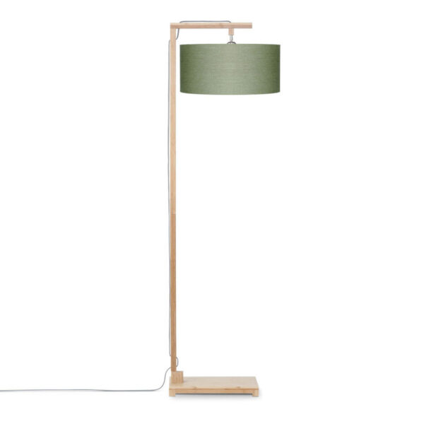 Bamboe vloerlamp groen linnen Scandinavisch GOOD&MOJO Himalaya