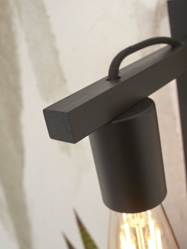 Moderne bamboe wandlamp zwart GOOD&MOJO Flores - Image 8