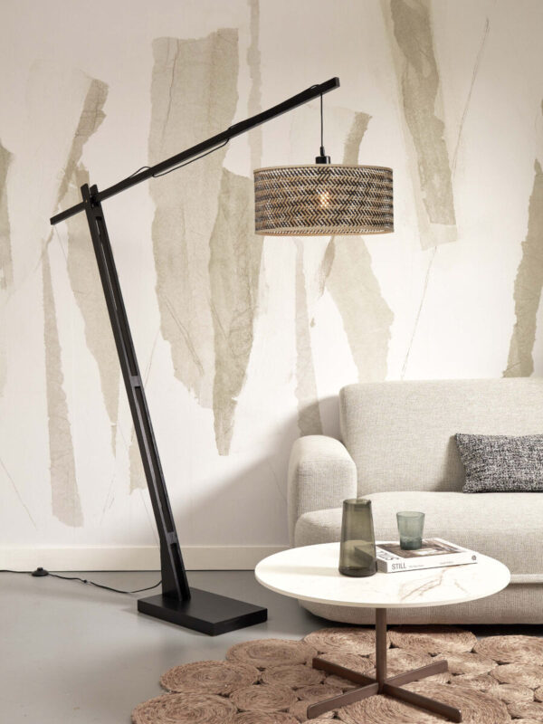 Bohemian vloerlamp naturel zwart bamboe GOOD&MOJO Java - Image 2
