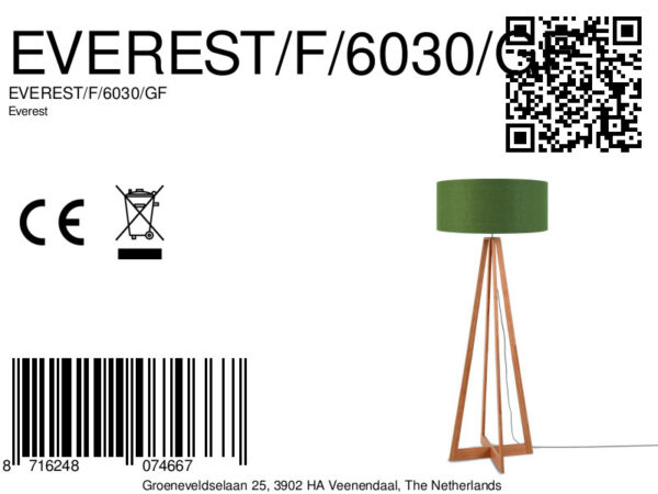 Groene vloerlamp 3-hoek GOOD&MOJO Everest - Image 7