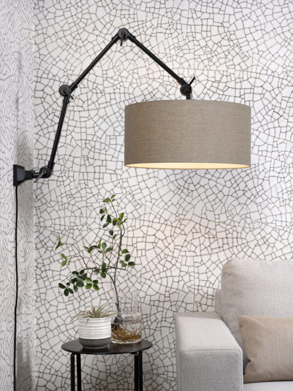 Wandlamp grijs linnen retro It's About RoMi Amsterdam - Image 5