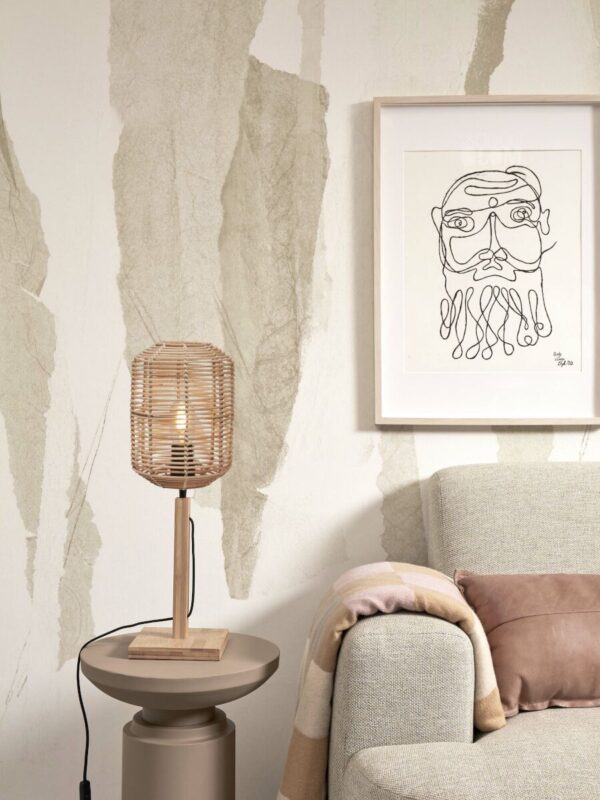 Naturel bohemian bamboe rotan tafellamp GOOD&MOJO Tanami - Image 2
