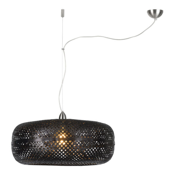 Bamboe hanglamp zwart bohemian GOOD&MOJO Palawan
