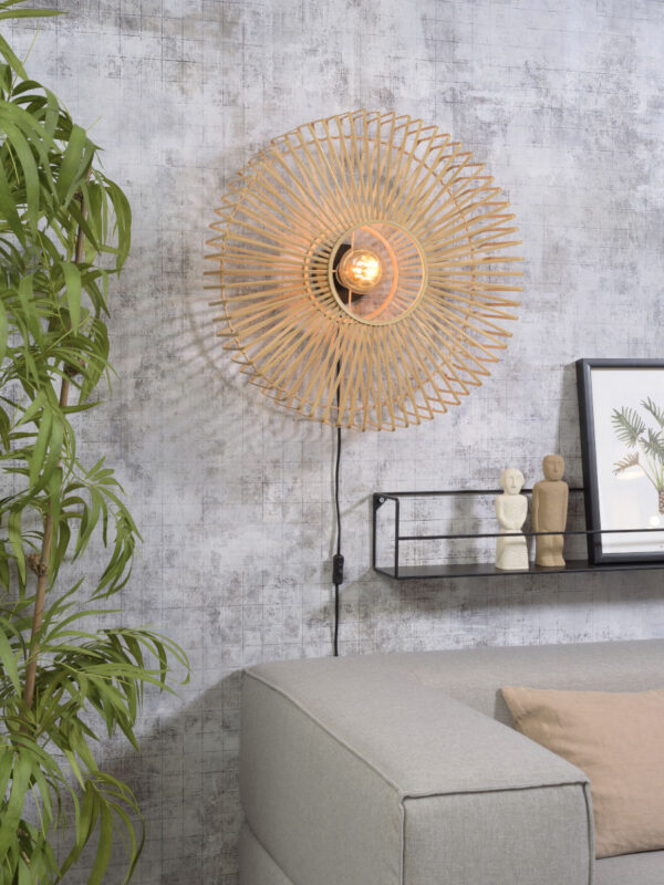 Bamboe naturel bohemian wandlamp GOOD&MOJO Bromo - Image 2