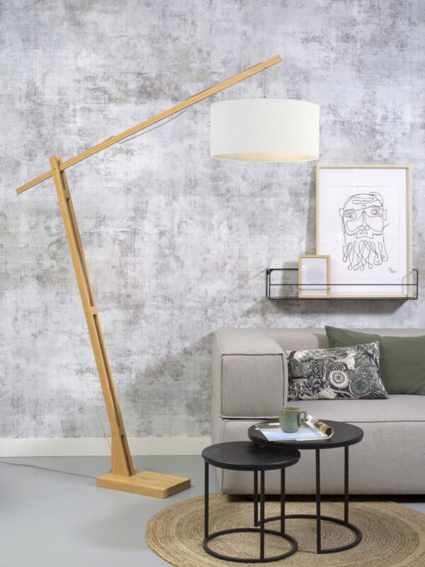 Linnen Scandinavische vloerlamp linnen GOOD&MOJO Montblanc - Image 2