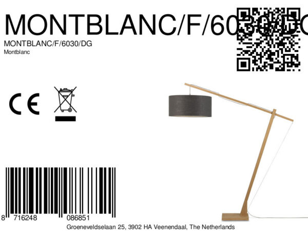 Bamboe vloerlamp Scandinavisch grijs GOOD&MOJO Montblanc - Image 13