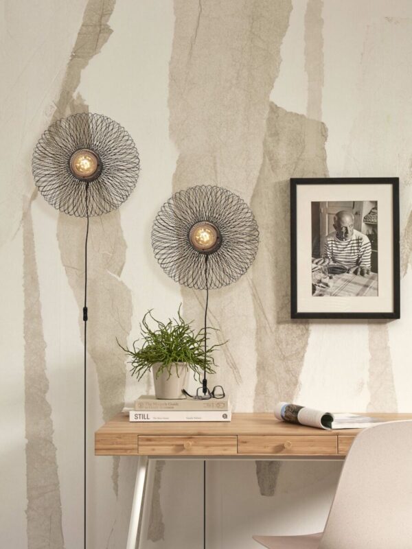Zwarte wandlamp bamboe metaal bohemian GOOD&MOJO Cango - Image 9