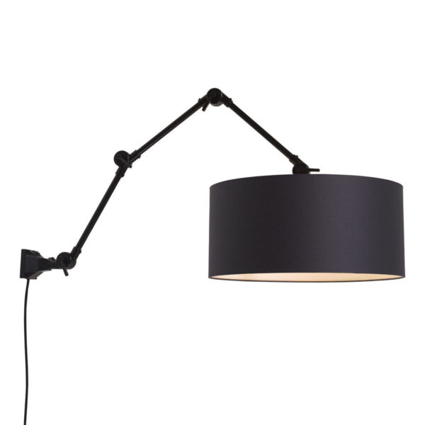 Retro zwarte metalen wandlamp It's About RoMi Amsterdam