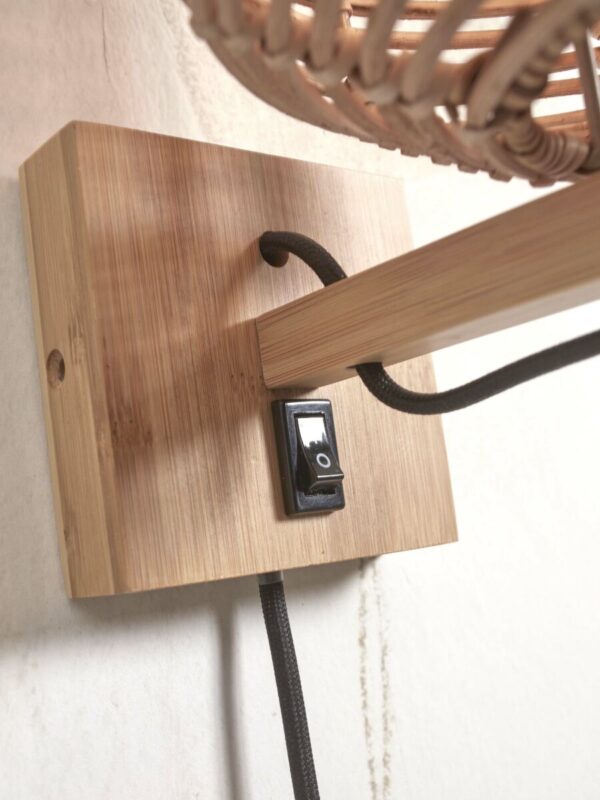 Rotan metaal wandlamp bohemian naturel GOOD&MOJO Tanami - Image 7