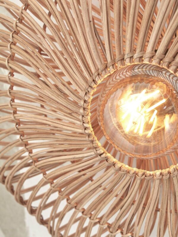 Naturel rotan metalen bohemian wandlamp GOOD&MOJO Zanzibar - Image 3