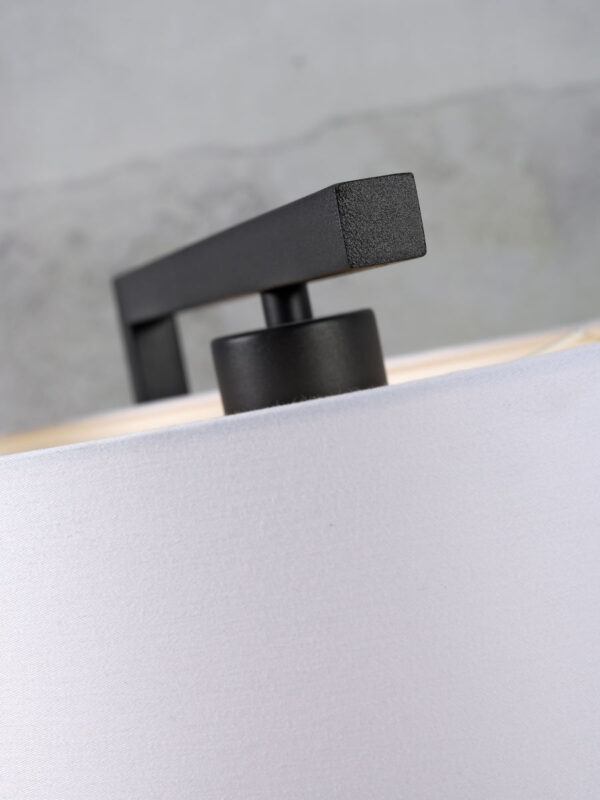 Vloerlamp metaal/katoen witte cilinderkap It's About RoMi Boston - Image 4