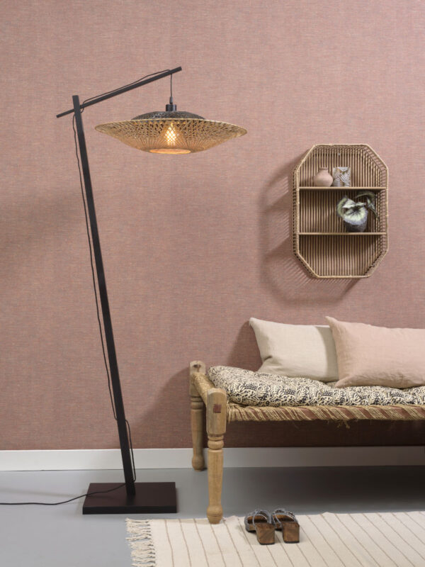 Bamboe zwart naturel vloerlamp bohemien GOOD&MOJO Kalimantan - Image 5