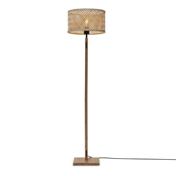 Naturel ronde bohemian vloerlamp GOOD&MOJO Java