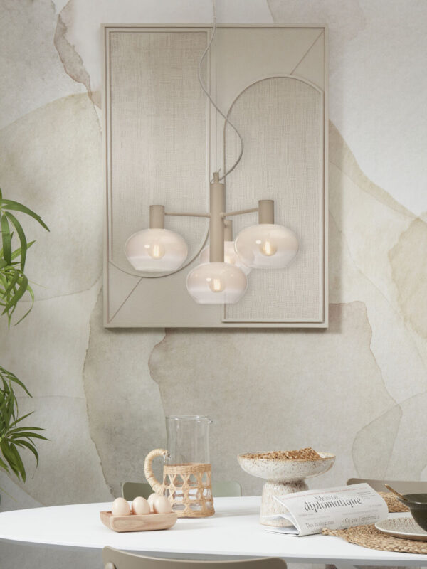 Witte moderne hanglamp metaal glas It's About RoMi Bologna - Image 2