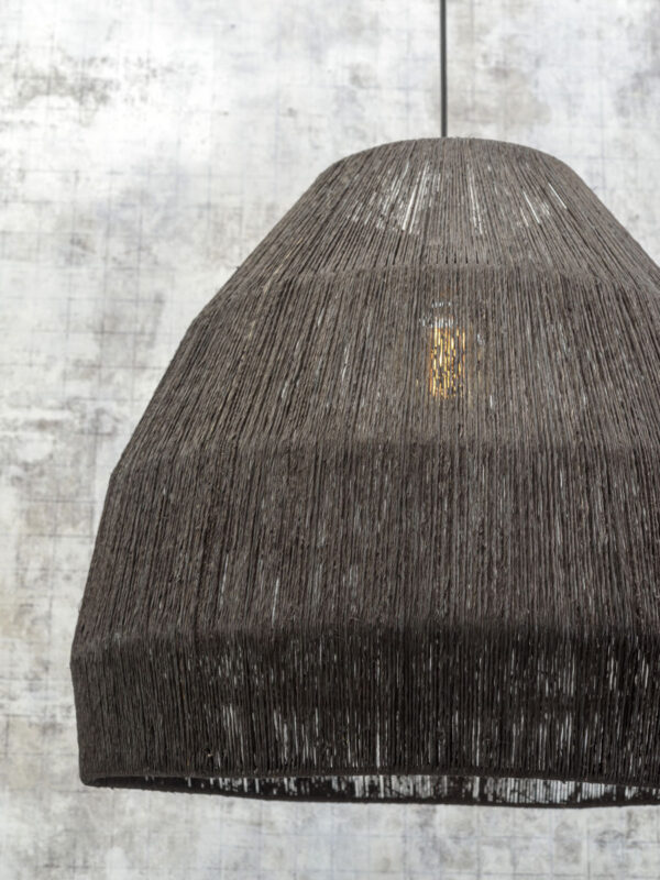 Zwart rieten hanglamp bohemien GOOD&MOJO Iguazu - Image 4