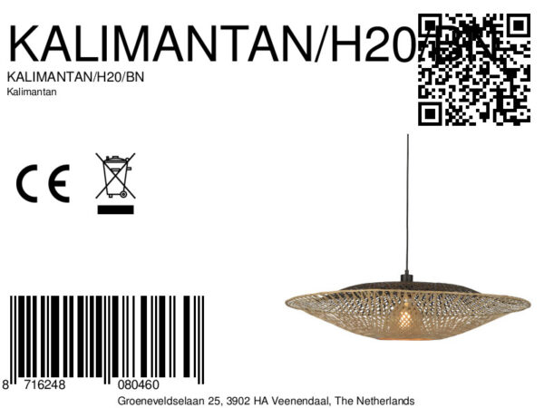 Zwart naturel bohemian bamboe hanglamp GOOD&MOJO Kalimantan - Image 10