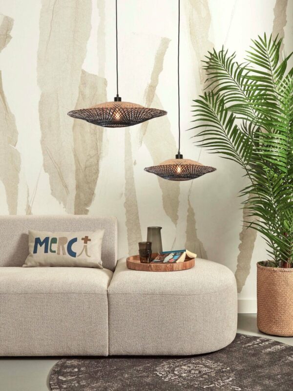 Bamboe hanglamp naturel/zwart schotelvorm M GOOD&MOJO Kalimantan - Image 13