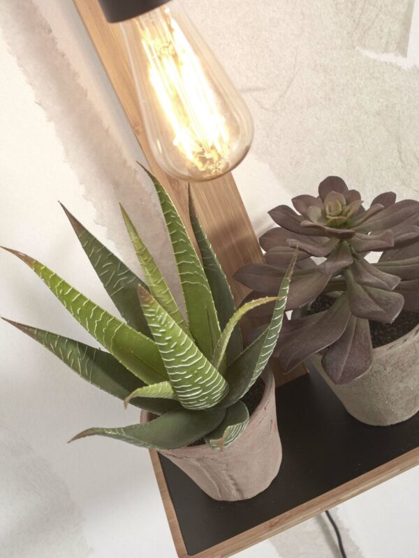 Landelijke wandlamp naturel bamboe GOOD&MOJO Flores - Image 7