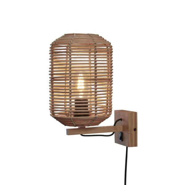 Rotan metaal wandlamp bohemian naturel GOOD&MOJO Tanami
