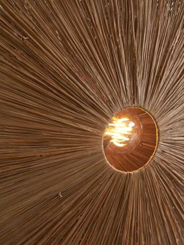 Achthoekige wandlamp bruin raffia L GOOD&MOJO Panama - Image 10