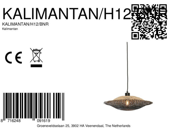 Hanglamp bamboe schotelvorm naturel/zwart S GOOD&MOJO Kalimantan - Image 15