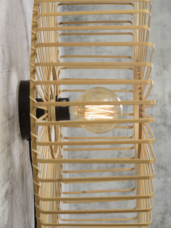 Bamboe naturel bohemian wandlamp GOOD&MOJO Bromo - Image 4