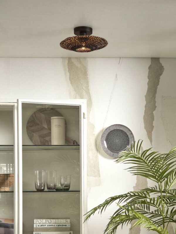 Plafondlamp ringvorm bamboe zwart XS GOOD&MOJO Kalimantan - Image 5