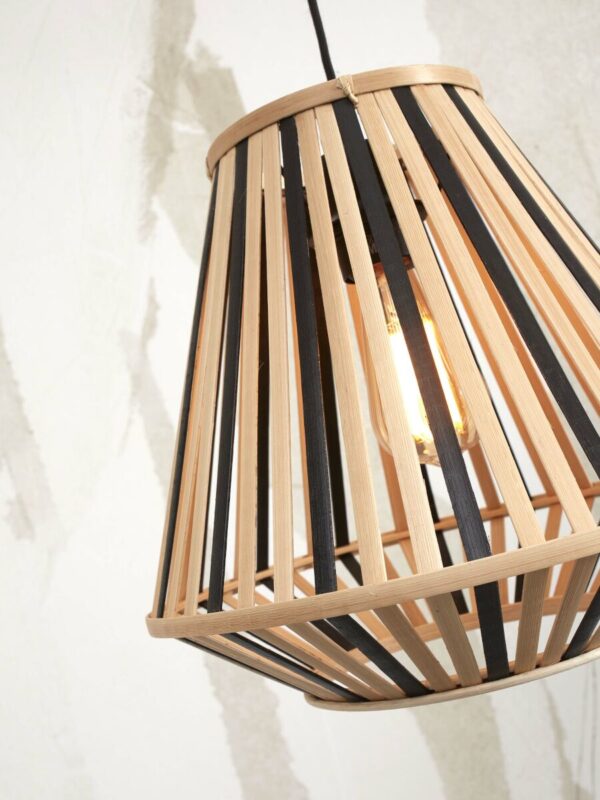 Lantaarn vloerlamp naturel/zwart bamboe GOOD&MOJO Merapi - Image 6