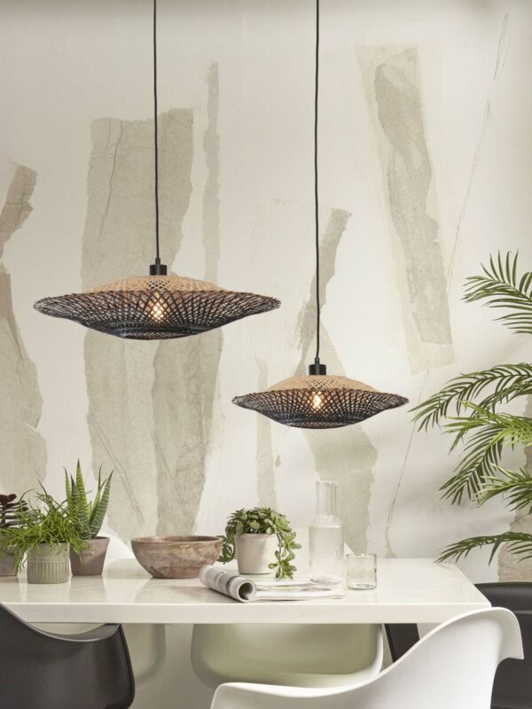Hanglamp bamboe schotelvorm naturel/zwart S GOOD&MOJO Kalimantan - Image 10