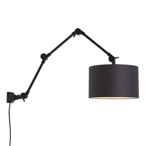 Retro zwart katoenen wandlamp It's About RoMi Amsterdam