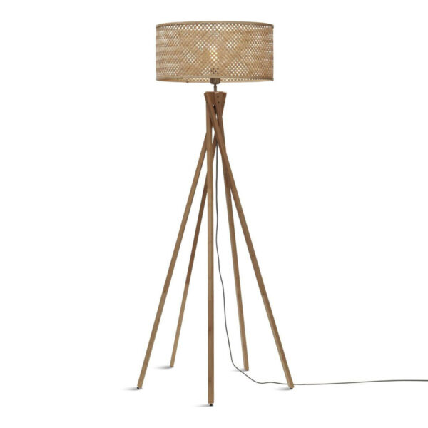 Ronde naturel bohemian vloerlamp GOOD&MOJO Java