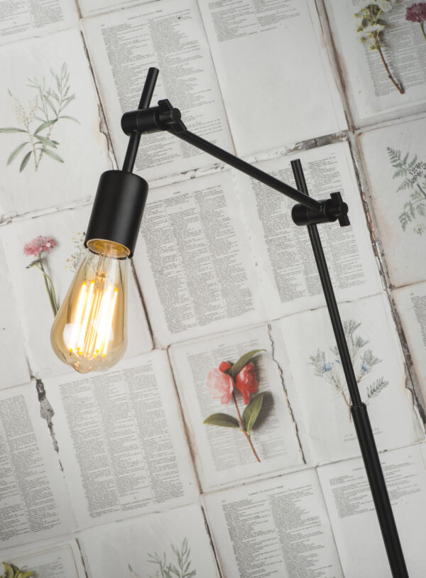 Zwarte vloerlamp metaal retro It's About RoMi Sheffield - Image 3
