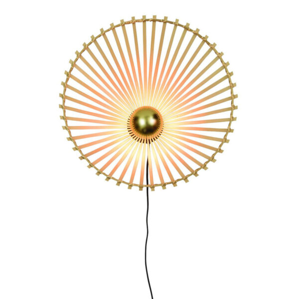 Boheemse zwarte-naturel wandlamp bamboe GOOD&MOJO Bromo