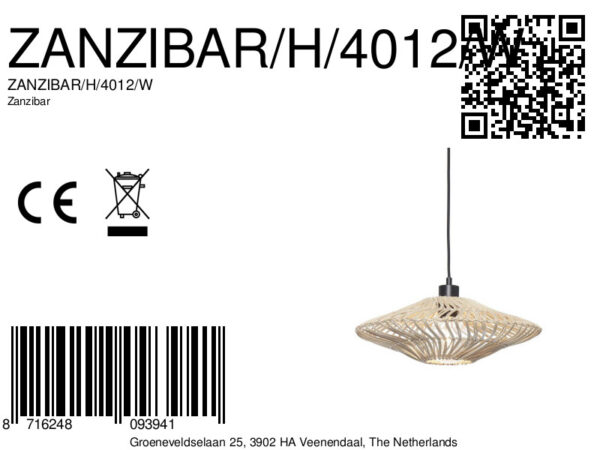 Witte hanglamp Boheems rotan GOOD&MOJO Zanzibar - Image 11
