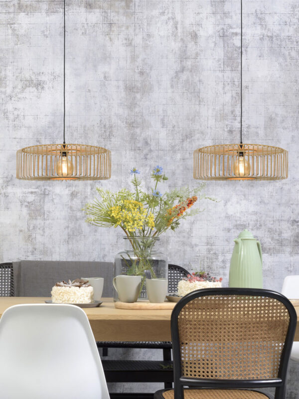 Bamboe zwarte-naturel bohemien hanglamp GOOD&MOJO Bromo - Image 5