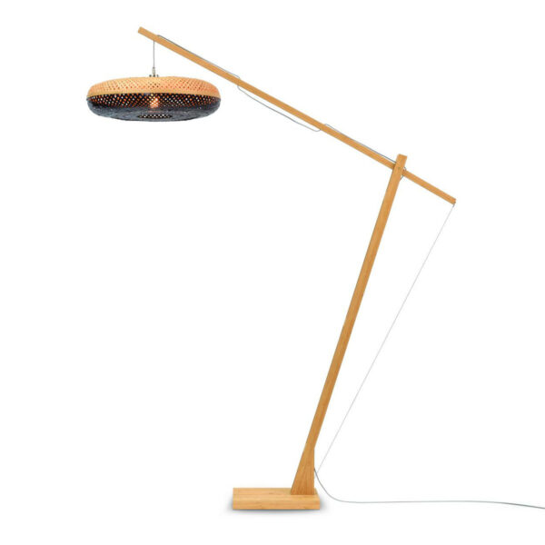 Vloerlamp bamboe zwart naturel bohemian GOOD&MOJO Palawan
