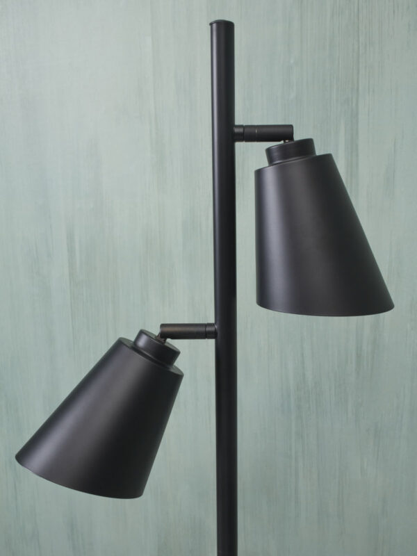 Vloerlamp zwart 2-lichts draaibaar It's About RoMi Bremen - Image 4