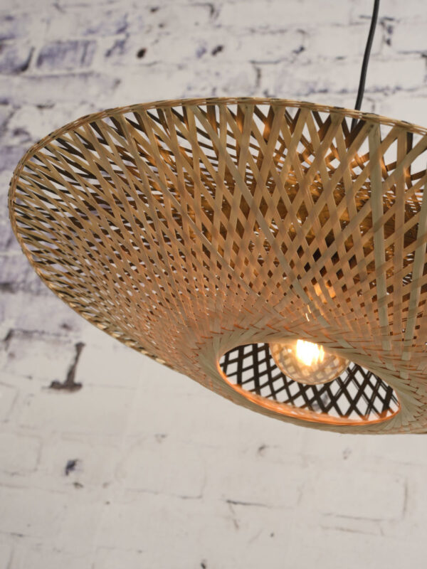 Bamboe wandlamp Boheems naturel zwart GOOD&MOJO Kalimantan - Image 3