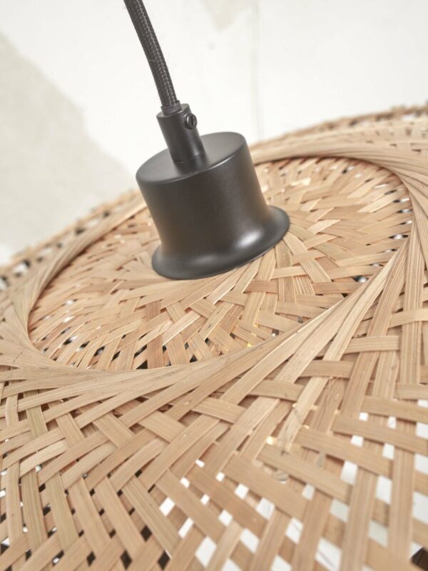 Bamboe hanglamp naturel/zwart schotelvorm M GOOD&MOJO Kalimantan - Image 3