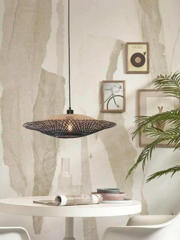 Bamboe hanglamp naturel/zwart schotelvorm M GOOD&MOJO Kalimantan - Image 12