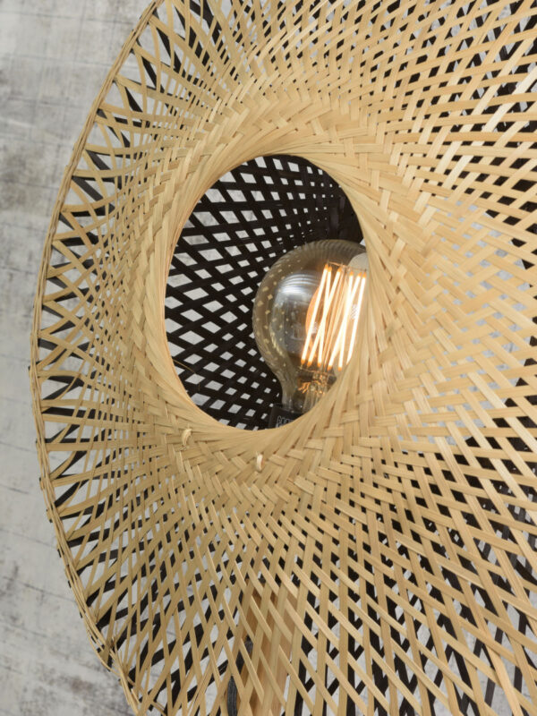 Naturel bamboe vloerlamp zwart bohemian GOOD&MOJO Kalimantan - Image 6