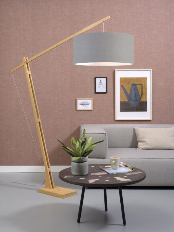 Vloerlamp grijs linnen Scandinavisch GOOD&MOJO Montblanc - Image 5