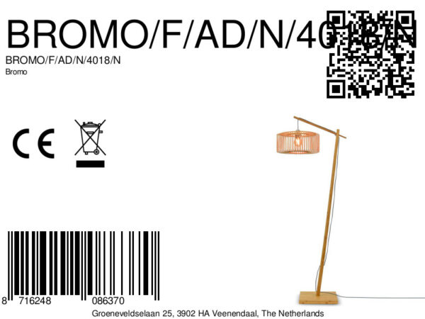 Naturel bamboe bohemian vloerlamp GOOD&MOJO Bromo - Image 12