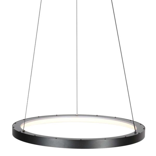 Zwarte minimalistische ring hanglamp Mexlite Circolare - Ø 58cm - Image 9