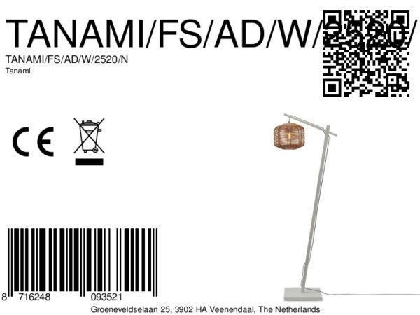 Vloerlamp naturel rotan bohemian bamboe GOOD&MOJO Tanami - Image 12
