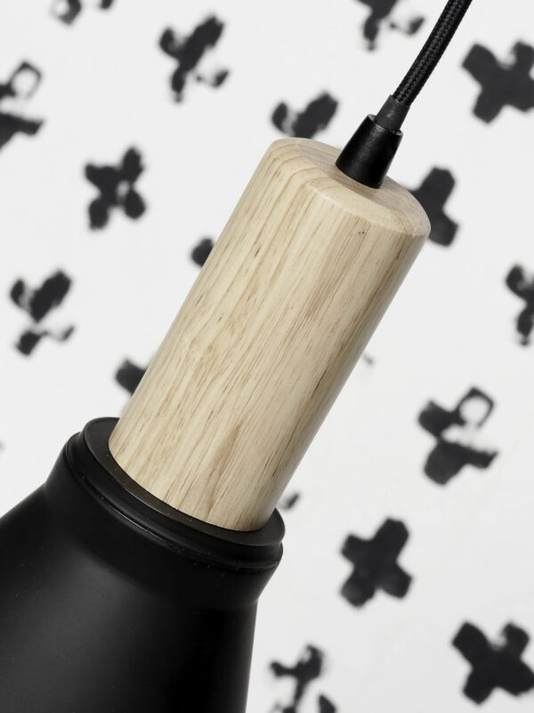 Hout/metalen hanglamp naturel/zwart L It's About RoMi Melbourne - Image 4
