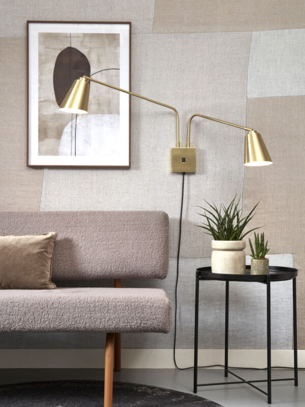 Wandlamp 2-lichts goud draai-/kantelbaar It's About RoMi Bremen - Image 2