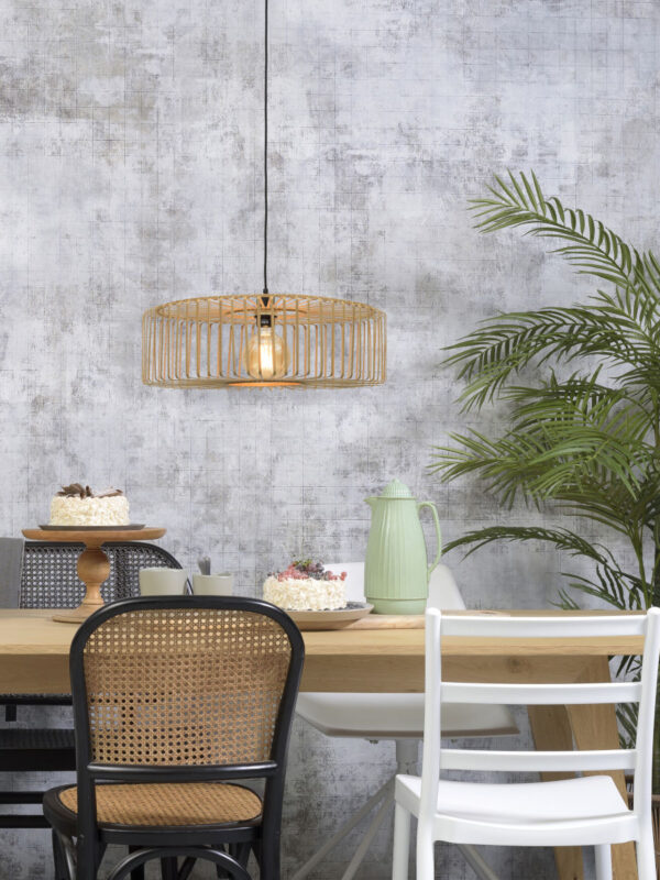 Bamboe zwarte-naturel bohemien hanglamp GOOD&MOJO Bromo - Image 2