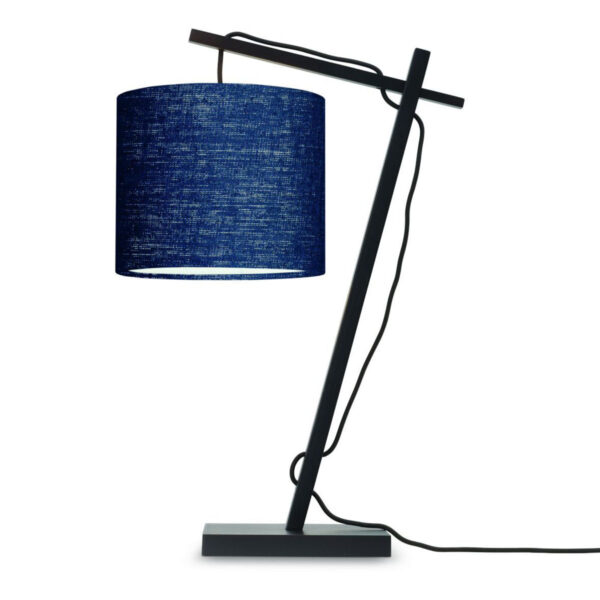 Blauwe bohemian tafellamp linnen GOOD&MOJO Andes